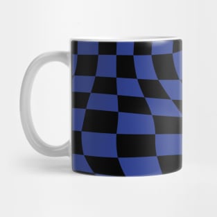 Inter Distorted Checkered Pattern Mug